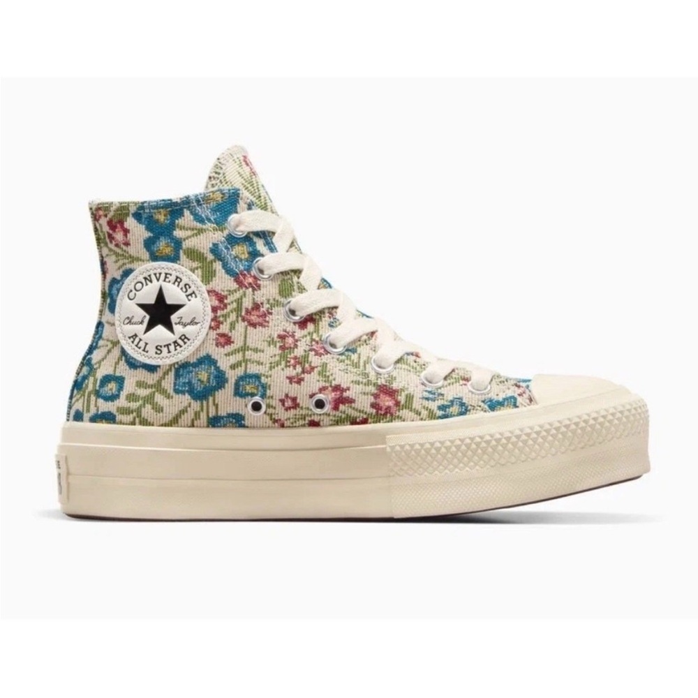 Converse Chuck Taylor Lift Platform Floral Tapestry Womens 7